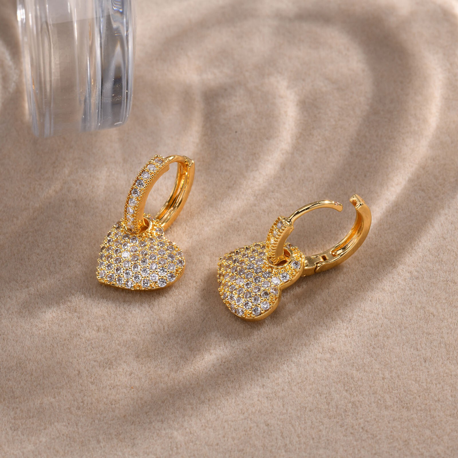 14K Plated Gold Hoop Earrings for Women,Fashion Jewelry Gifts Daily Wear 1 pair