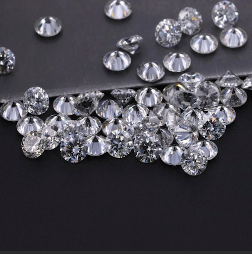 90 Pcs Loose CVD Lab Grown Diamond 2.00 MM Round D Color, IF CLARITY Certified