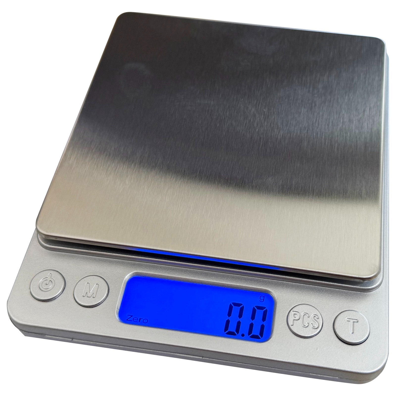 Digital Gram Jewelry Scale 2000g x 0.1g Stainless steel platform Silver base