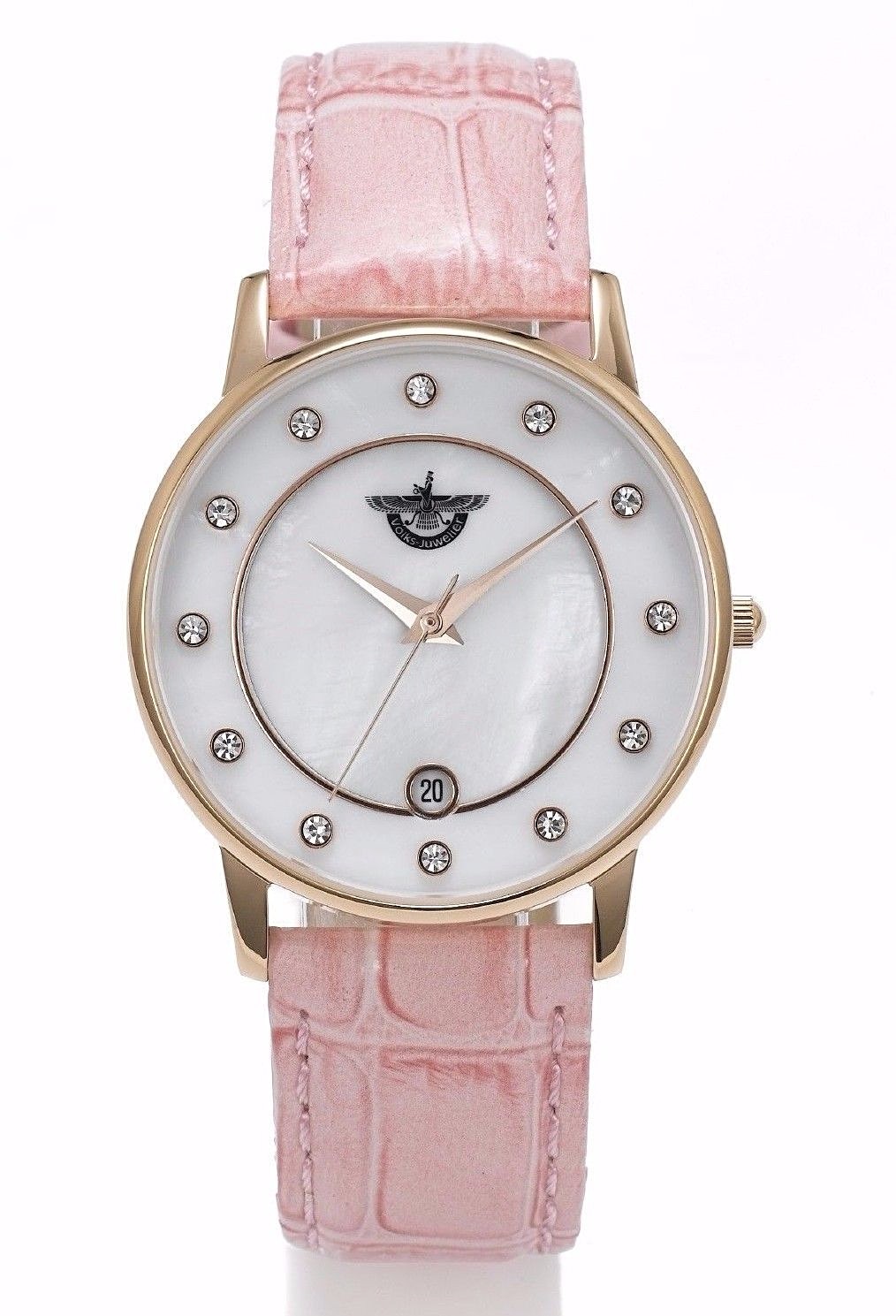 Farvahar Zarathustra Wristwatch Women’s Watch Folk Jeweler Zirconia Pink Limited