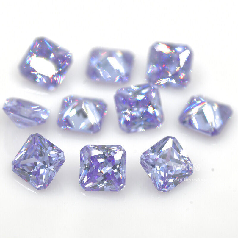 3x3mm-12x12mm Synthetic Square Octangle Loose Cubic Zirconia for making jewelry