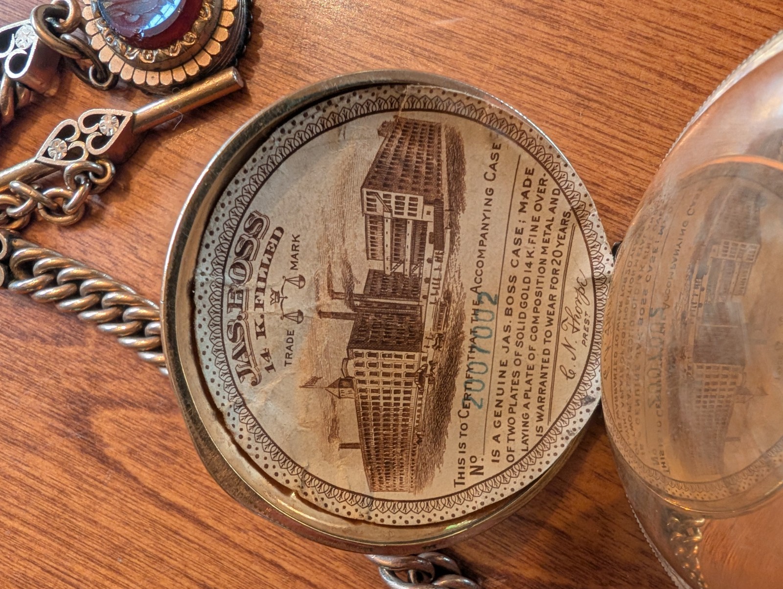 A.O. & G.H. Woodbury Pocket Watch – Newport, NH – Gold‑Filled Case – 55mm