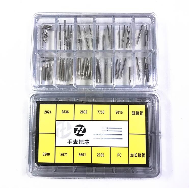 Assorted Steel Watch Winding Stems Handle For 2824 2892 7750 9015 8200 2671 2035