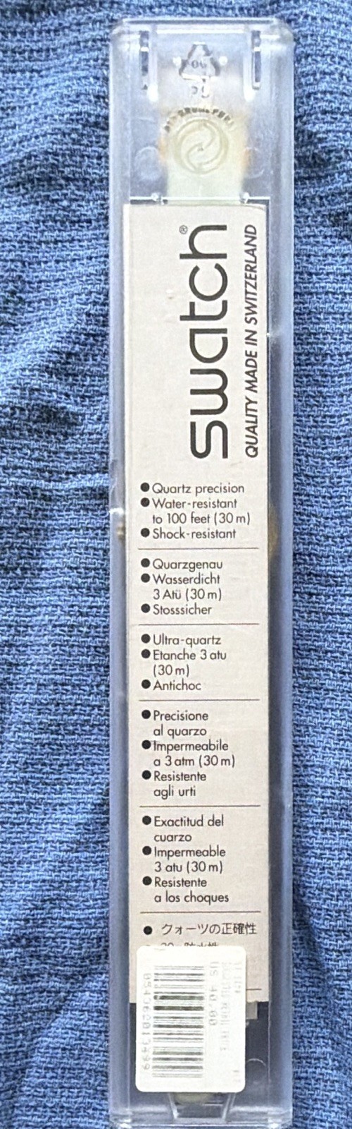 Vintage Swatch Standards 1995 – GJ115 TO CHE – NEW NOS new battery awesome!!!