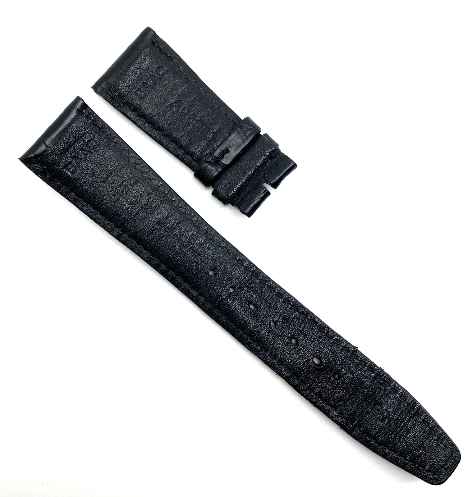 Authentic IWC 22mm x 18mm Black Alligator Watch Strap Band A20062 OEM