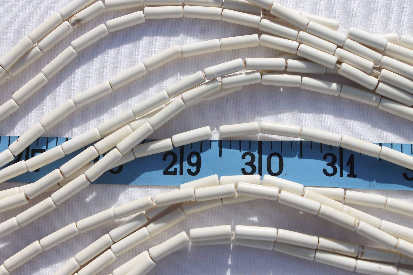 4x13mm Howlite Dyed Column Tube Ant.White Stone Loose Beads Jewelry Crafts RS65