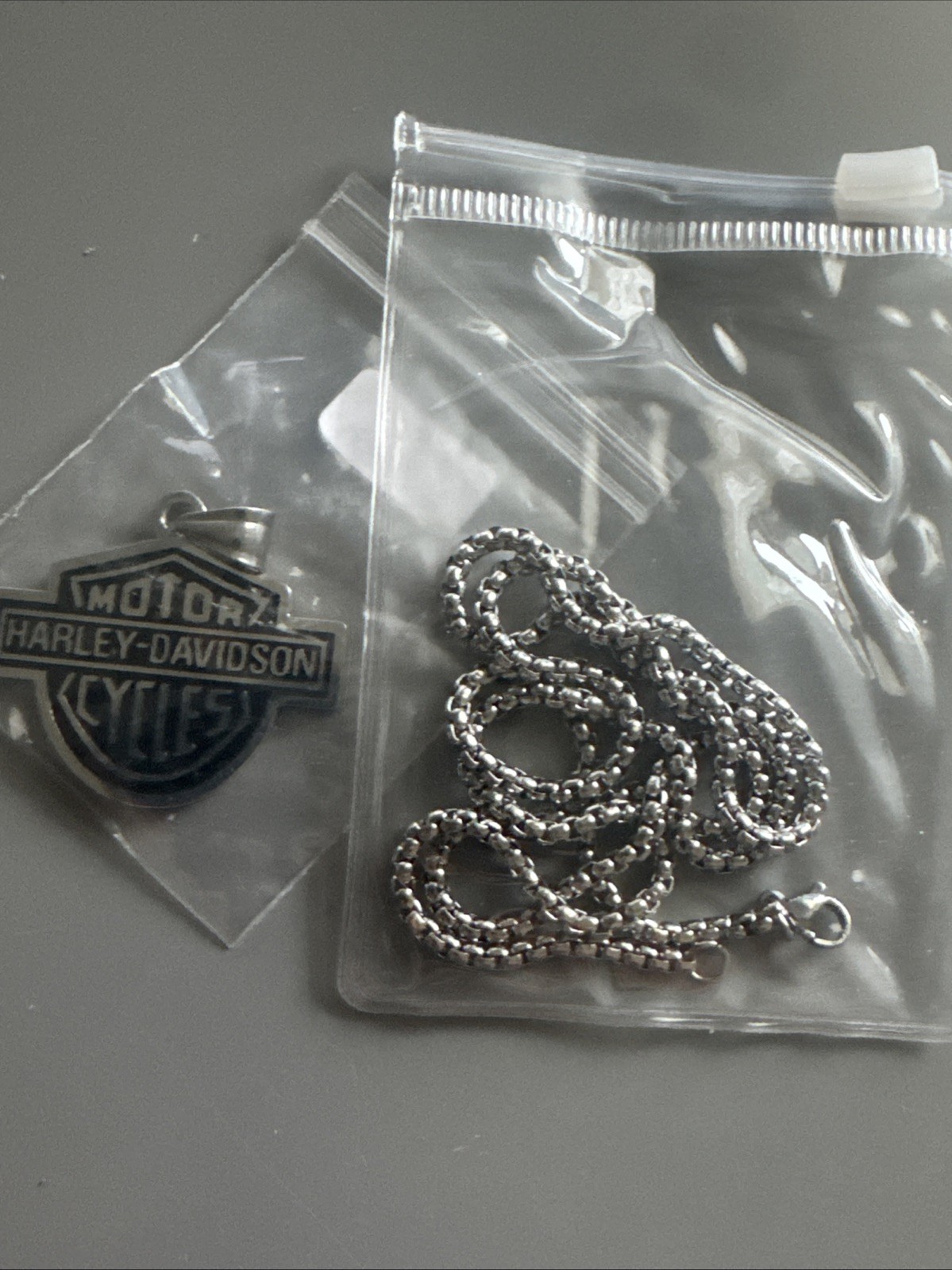 Harley Davidson Pendant Motorcycle Bike Cross 24 Inch Chain Stainless Steel