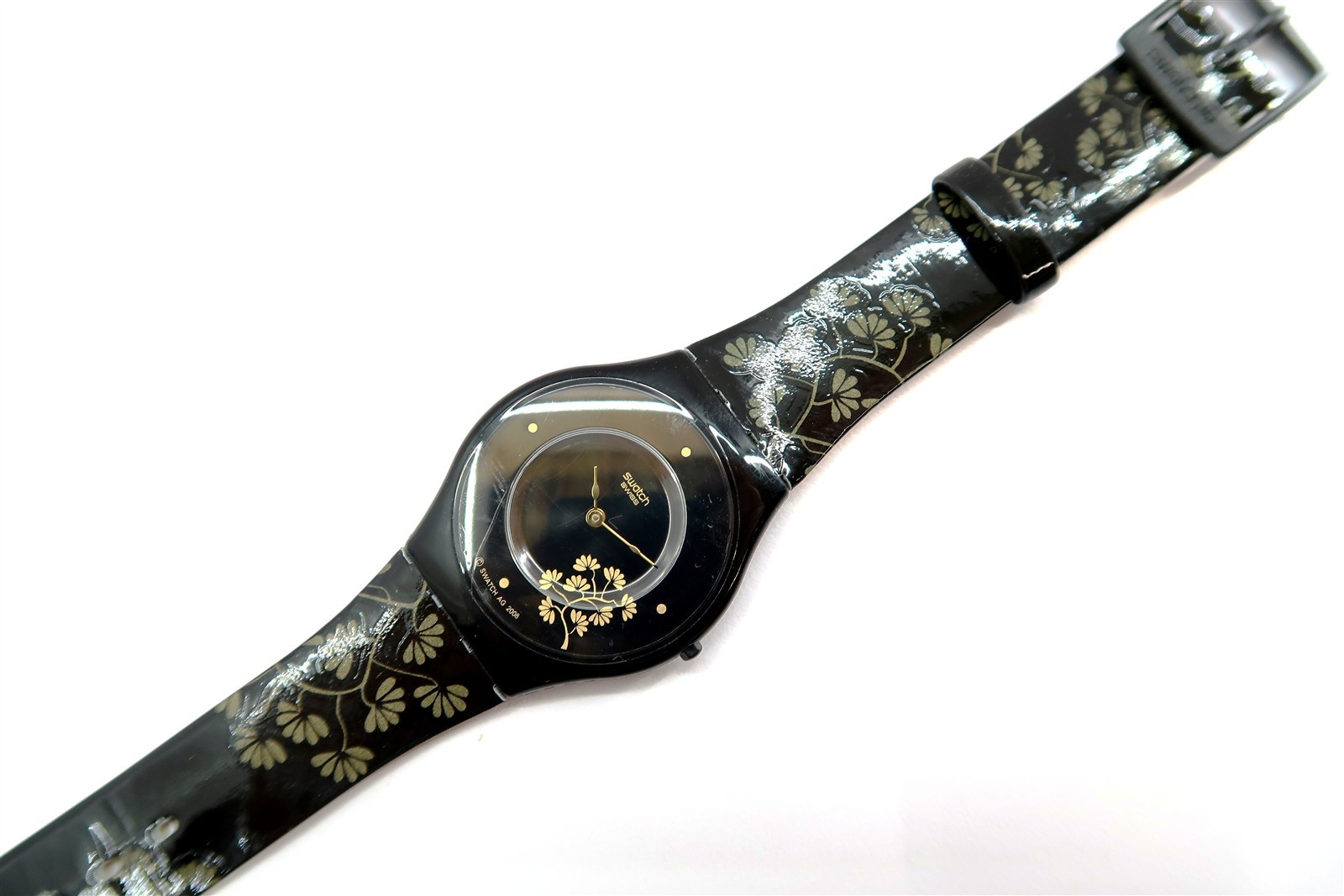 Swatch Skin Watch Ladies SHIMMER BLISS SFB138 w/ Case & Papers 2008 NEW BATTERY