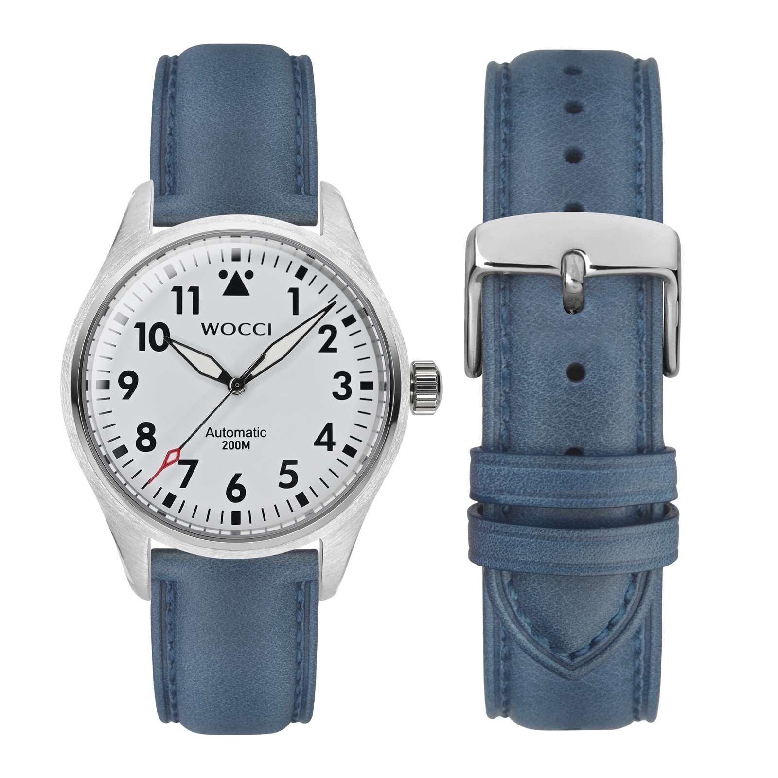 WOCCI Vintage Leather Watch Band 14 15 16 17 18 19 20 21 22 23 24mm Strap