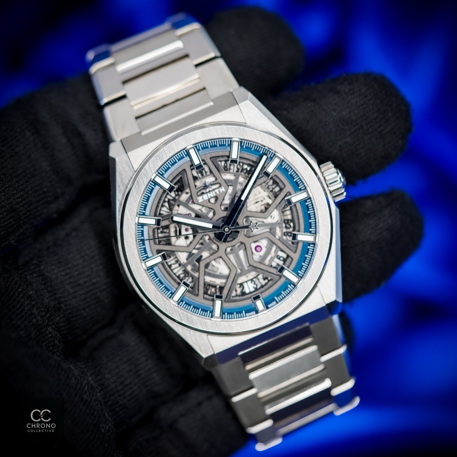 Zenith Defy Skeleton 95.9000.670/78.M9000 41mm Titanium Skeleton Dial Full Set