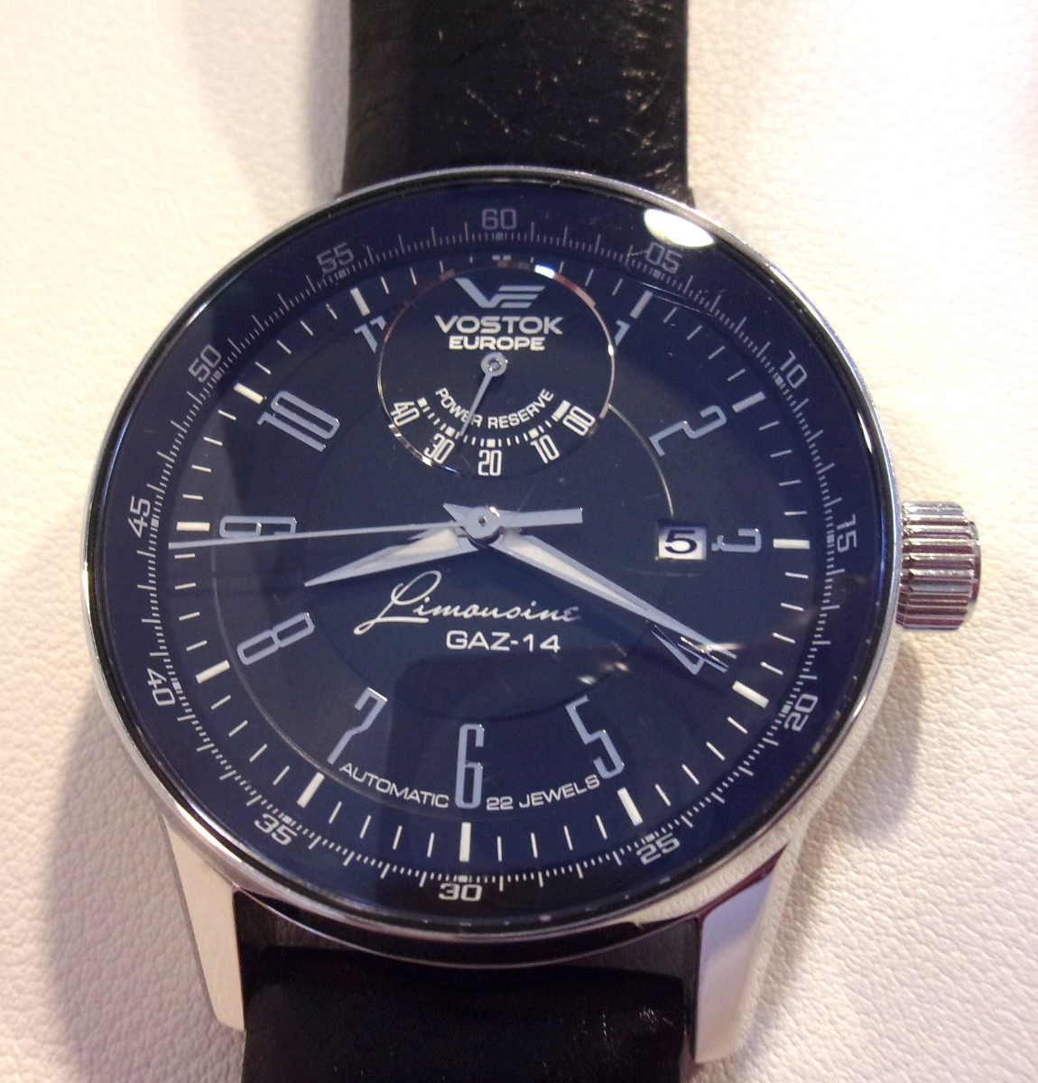 Vostok Europe Limousine automatic watch. Power reserve indicator. 1075/3000 Used