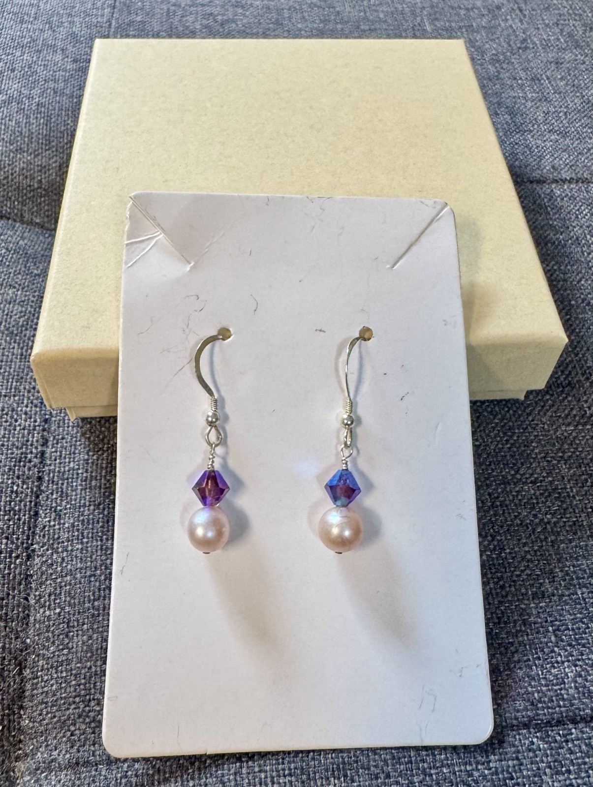 Handcrafted Earrings by USA Artist Sterling Earwires FWP Swarovski® Crystals