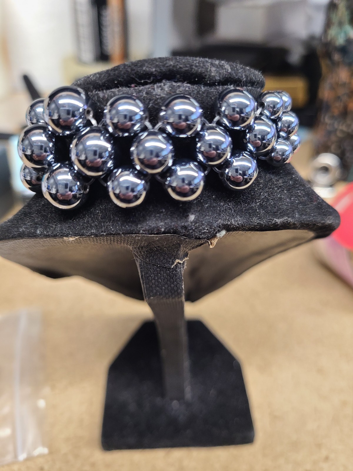 Terahertz 100.00 ctw Beaded Bubble Bracelet in Stainless Steel (7.5-9.5In)