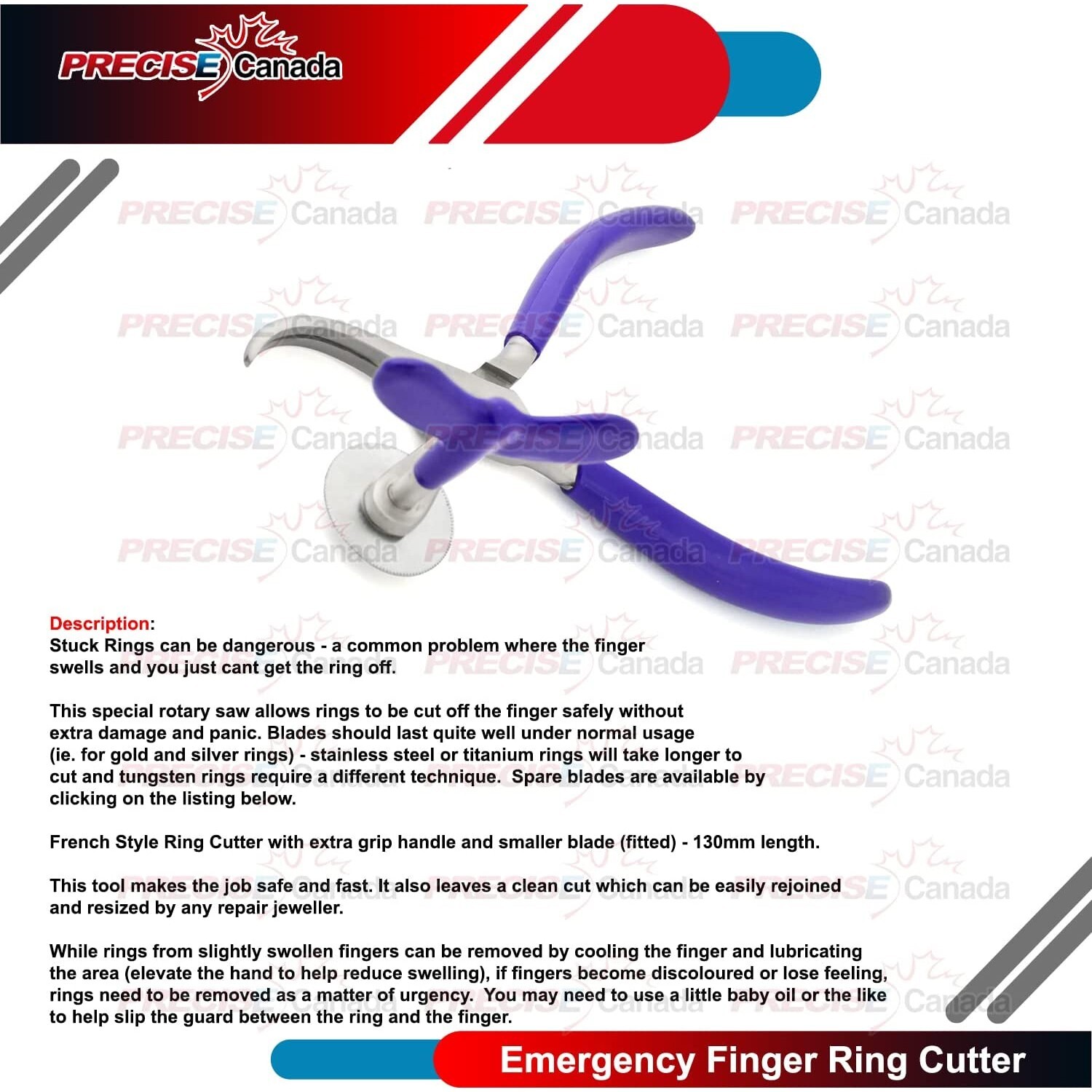 PVC Finger Ring Band Removing Emergency First Aid Tool Sawing Cutter Pliers New