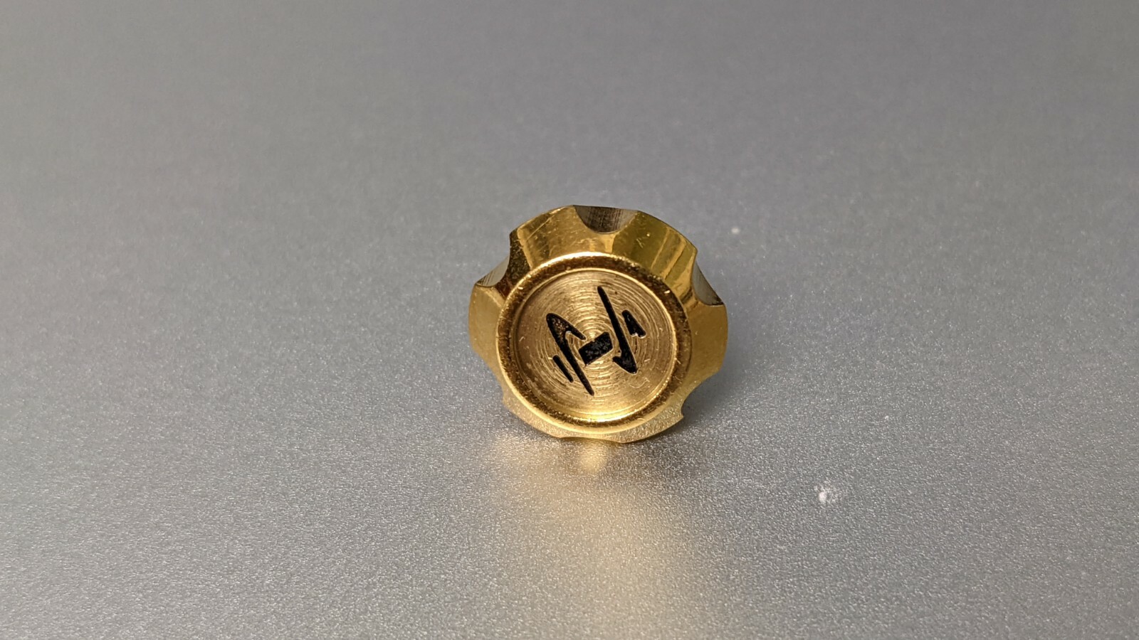 Invicta Crown, S/S YELLOW screwdown 11.9mm-12mm with tube, NEW