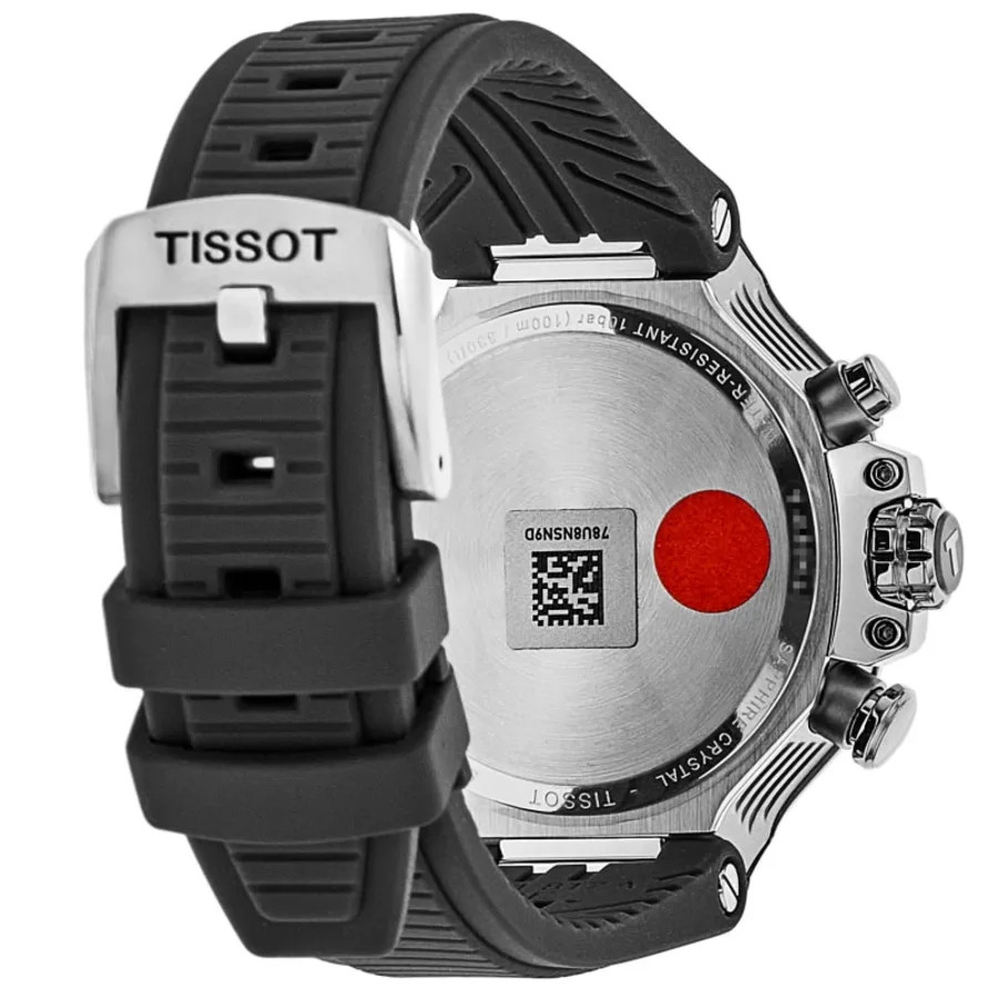New Tissot T-Race Chronograph Black Dial Rubber Men’s Watch T141.817.17.051.00