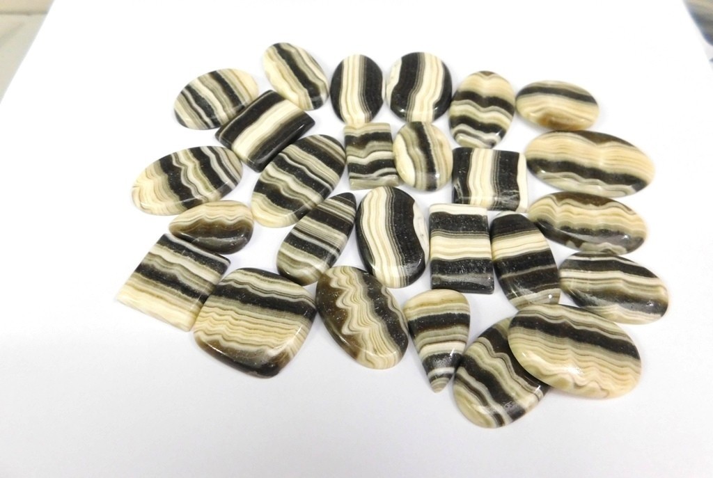 Quality Zebra Onyx Gemstone Cabochon Fancy Gemstone Jewelry Making 71318