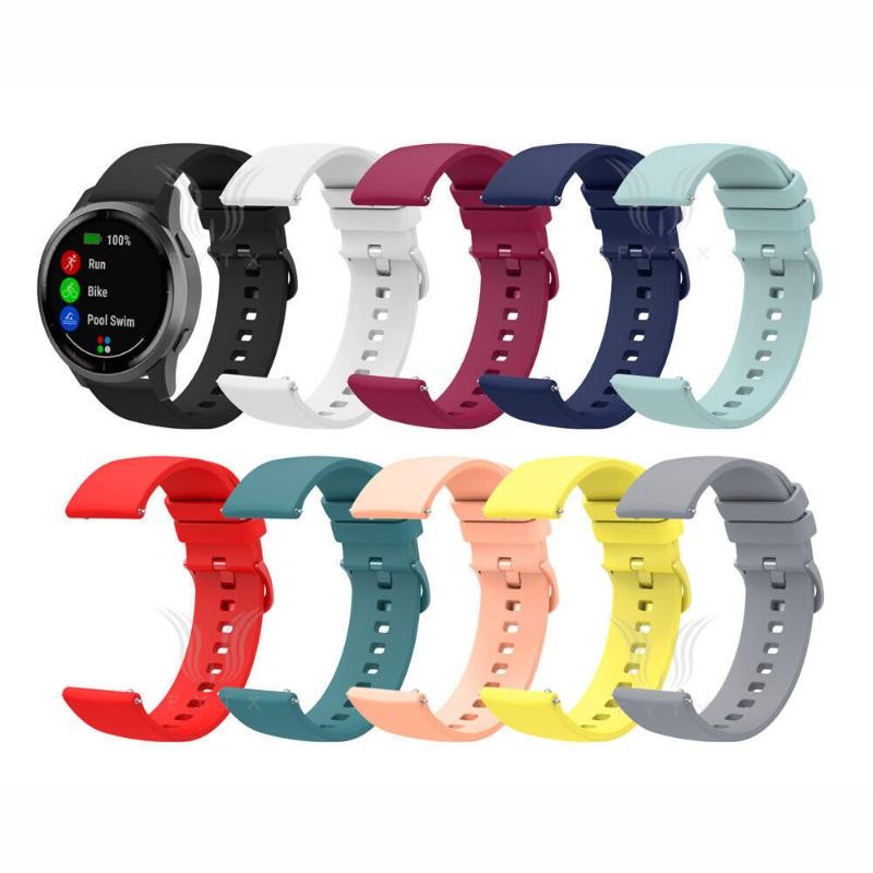 Strap for Garmin Vivoactive 5 4 4S 3 Venu 3 3S 2 2S Forerunner 265 Soft Silicone