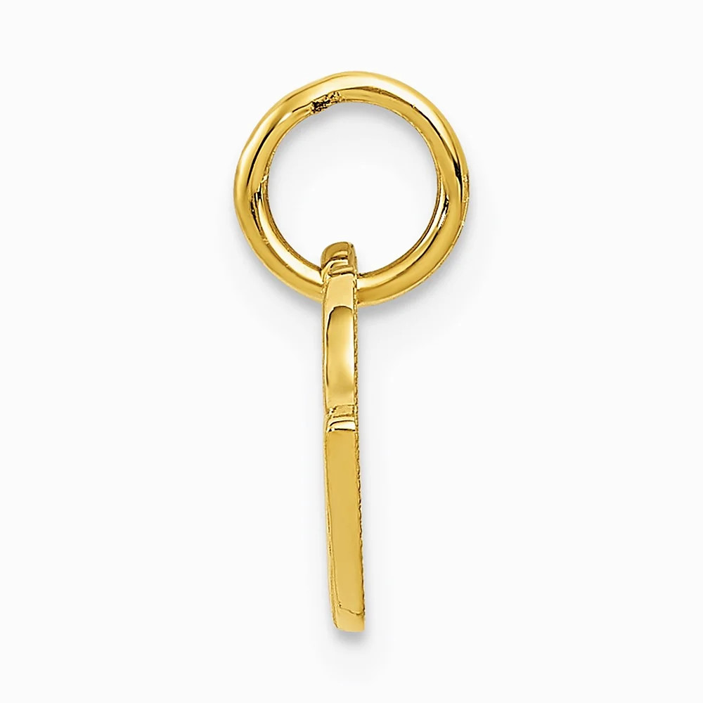 10K / 14K Yellow Gold Racing Flags Charm