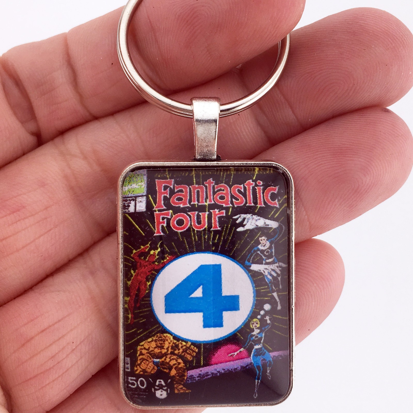 FANTASTIC FOUR Issue #358 COMIC BOOK Keychain or Necklace