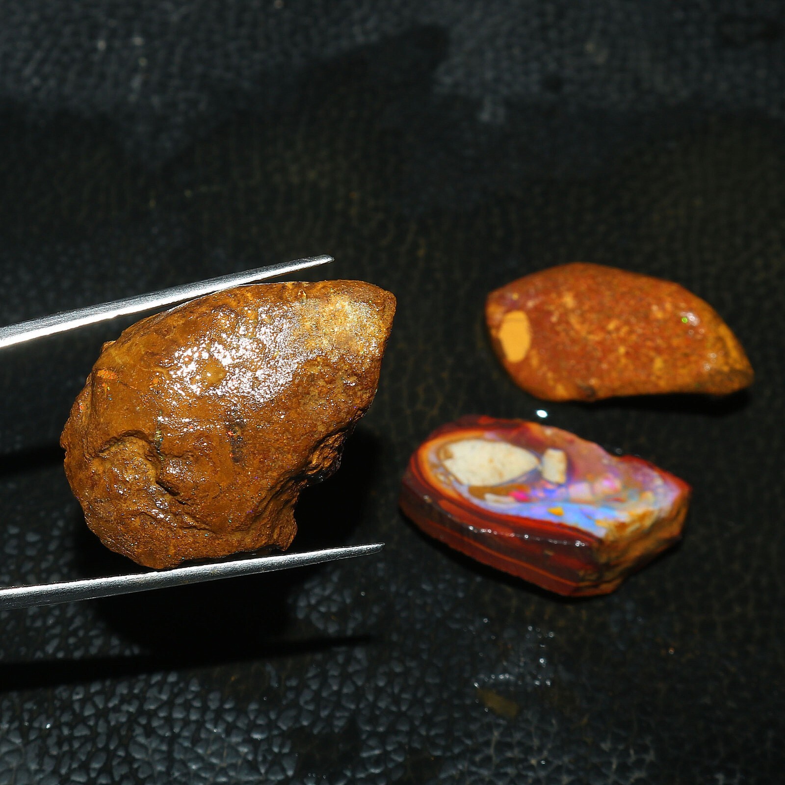 Natural Australian Boulder Opal Multi Fire Rough Gemstone 97.70 CtS #182