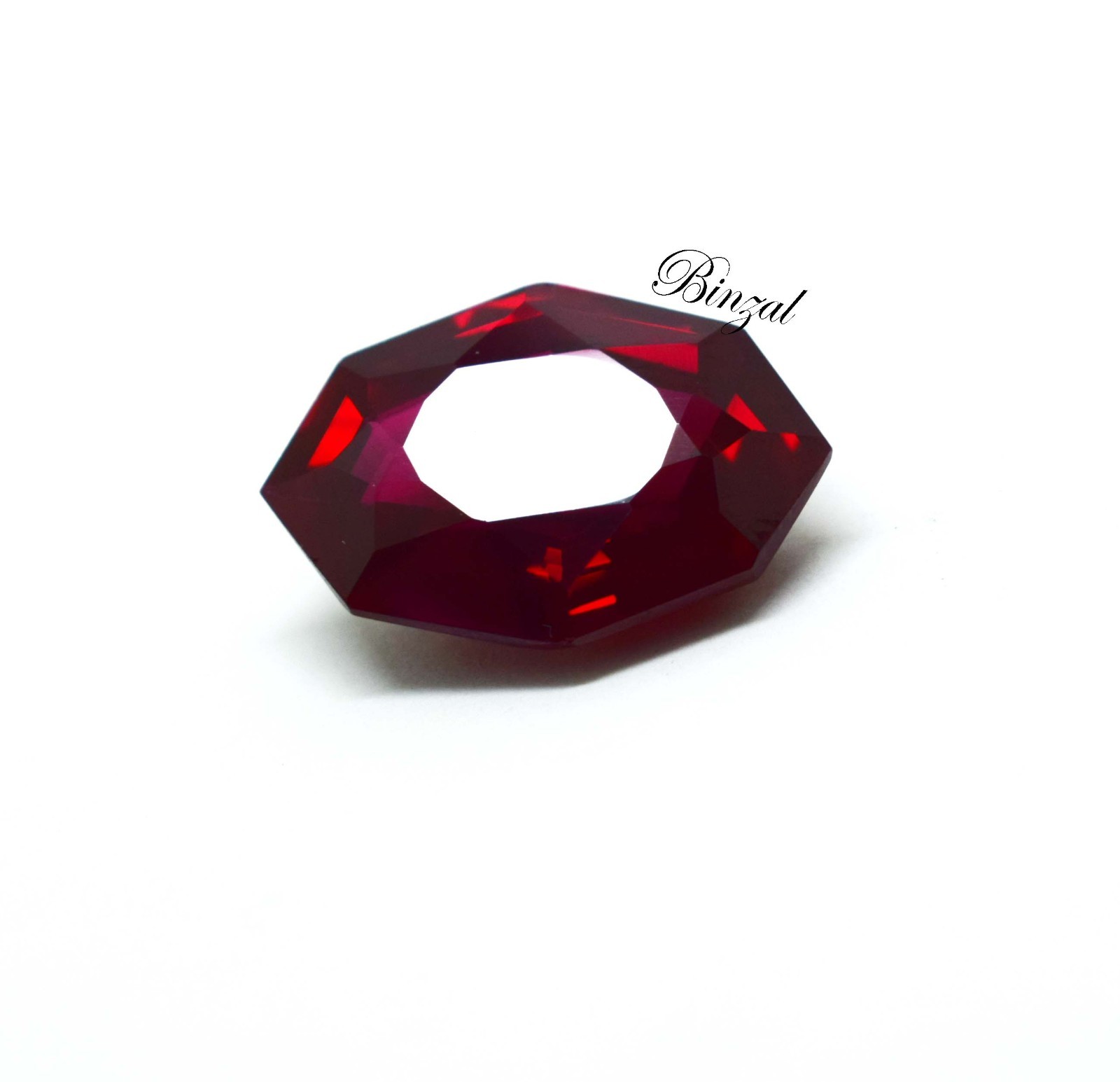 20-22 Ct Natural Mozambique Origin Deep Blood Red Ruby Octagon Loose Gemstone