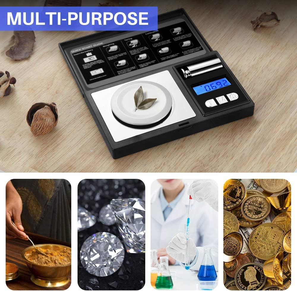 THINKSCALE Milligram Scale, 50G/0.001G Digital Jewelry Scale, Micro Gram Scale f