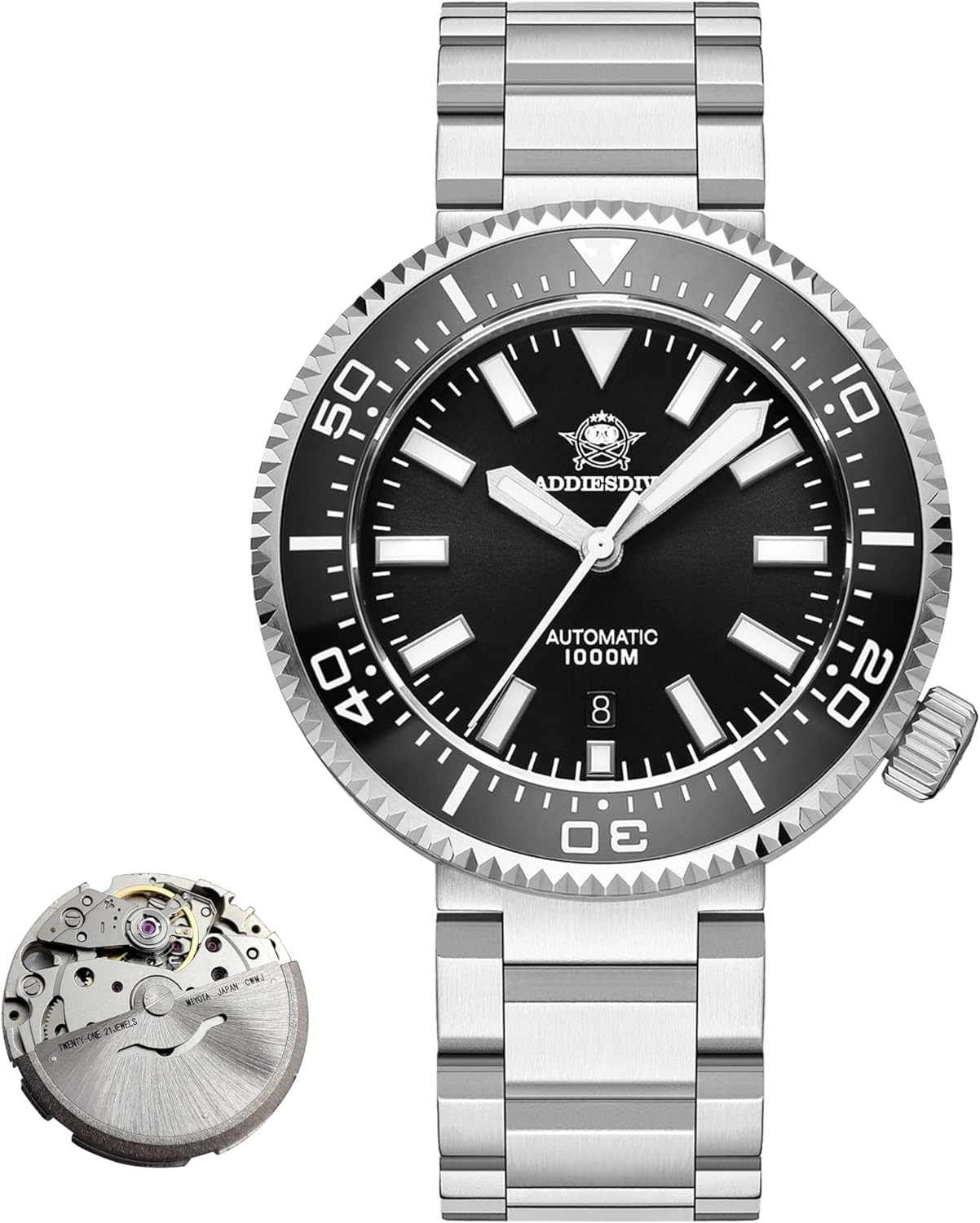 Men’s 1000M Diver Automatic Watch – Luminous Sapphire Crystal, 45MM