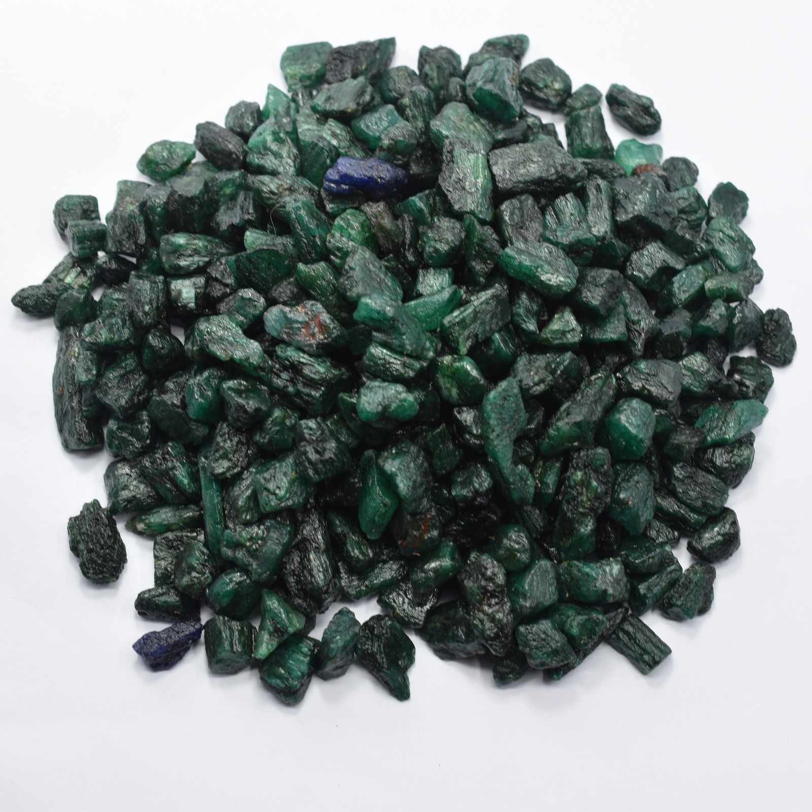 CERTIFIED 454.25 Ct Natural COLOMBIAN Green Emerald Rough Loose Gemstone Lot