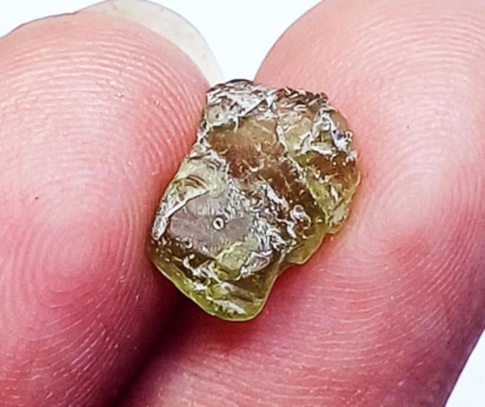 Natural Peridot Rough 1.55 Ct Certified Loose Gemstone With Free Gift