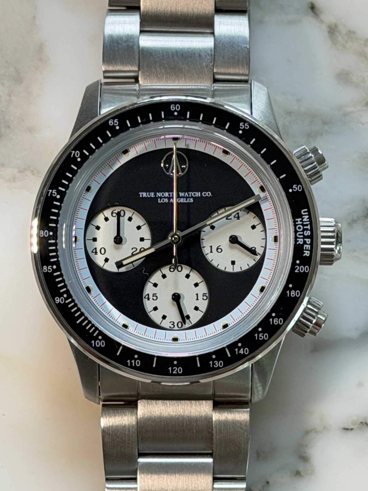 True North Watch Co VRT Black Legend Dial LIMITED Screw Down Pushers