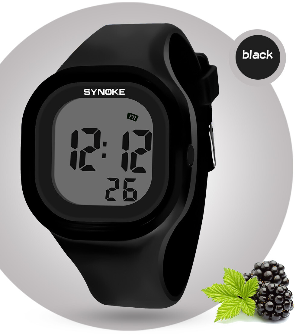 Male and Female Digital Sports Watches LED Electron Luminous Silicone Watches US