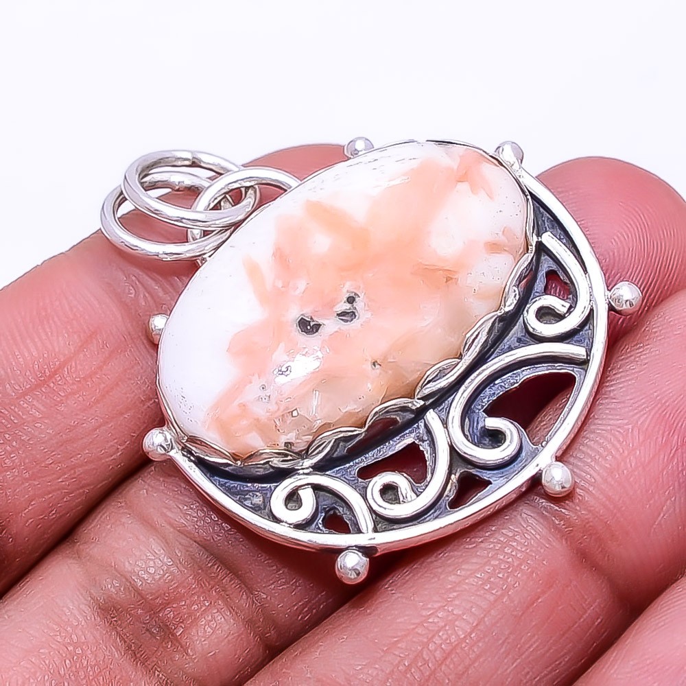 Natural Golden Sunstone 925 Sterling Silver Pendant 1.56″ P23, Christmas Gift