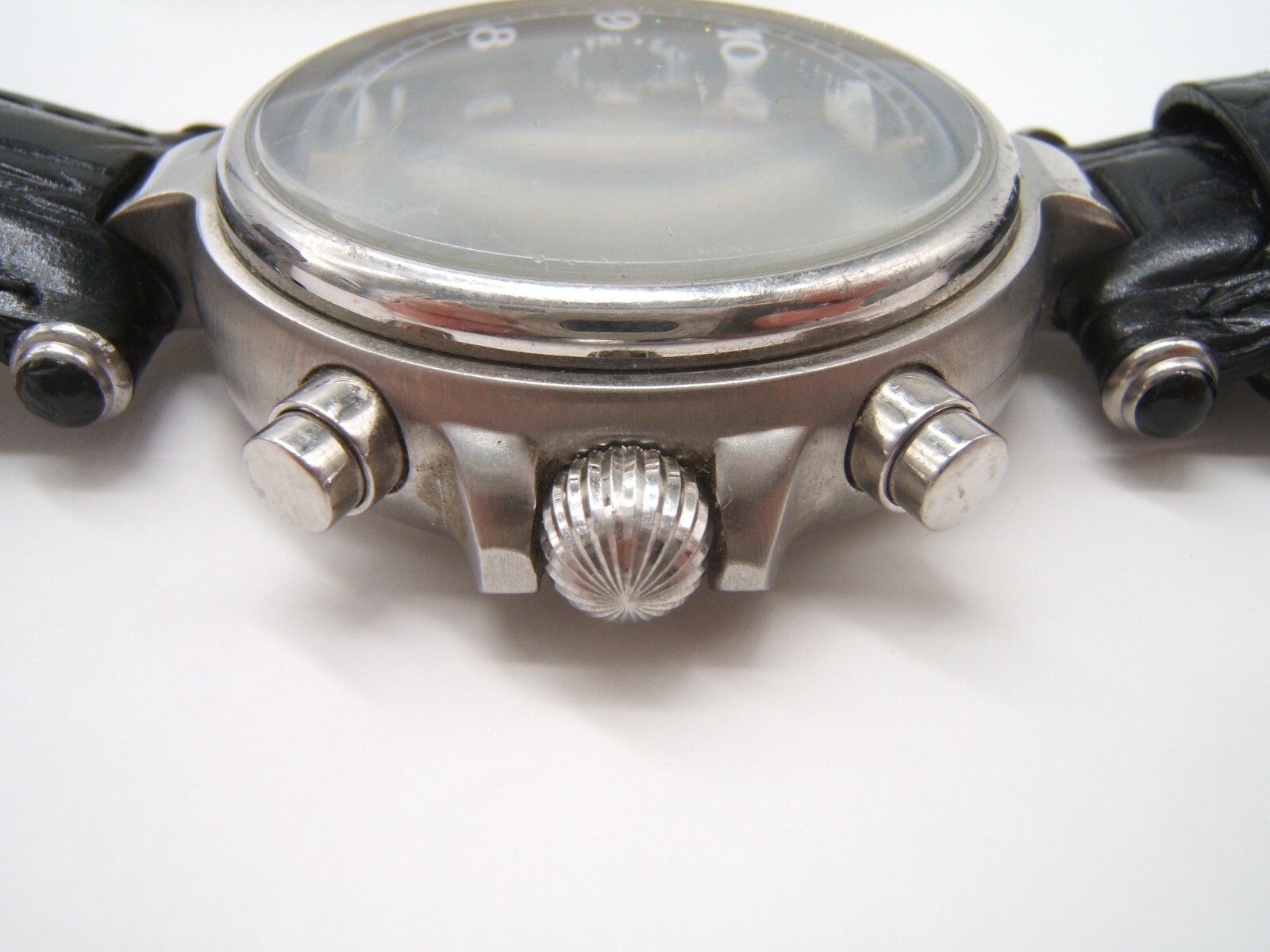 STAUER AUTOMATIC WRIST WATCH MOONPHASE 27 JEWEL 14587 STAINLESS WORKING