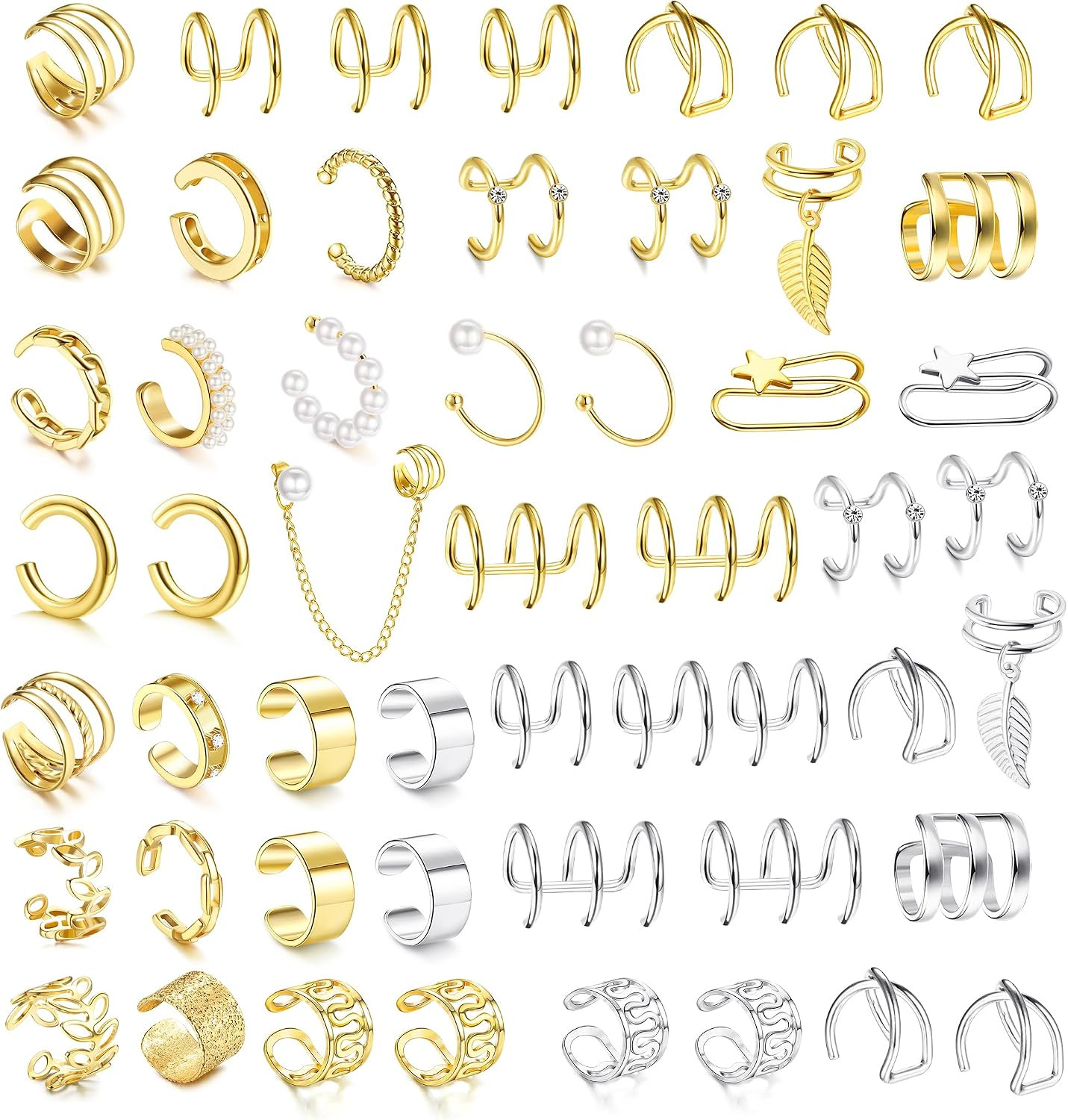 Ear Cuff Helix Cartilage Clip on Earrings Ear Cartilage Clip on Wrap Earrings Ea