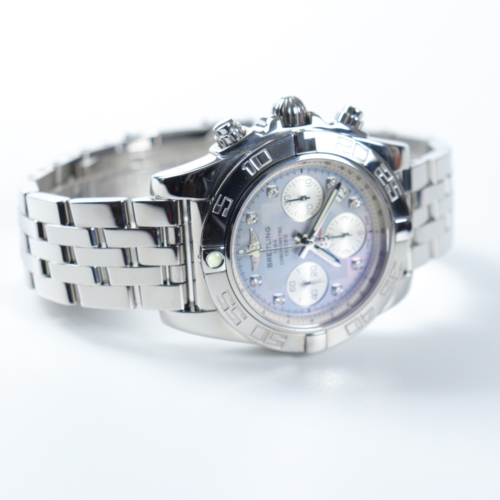 Breitling Chronomat 41 | Mother of Pearl Diamond Dial | 2019 | Ref. AB0140