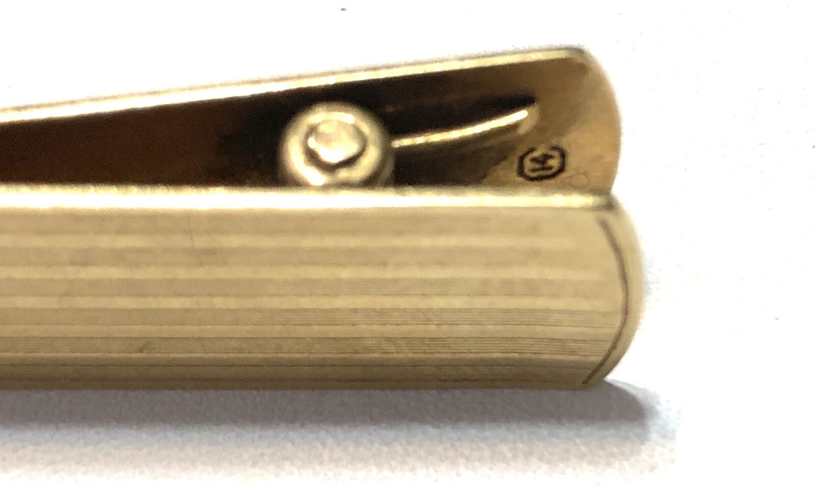 14k Yellow Gold Tie Or Scarf Clip Initial Monogram CJS Or GJS 7.71g
