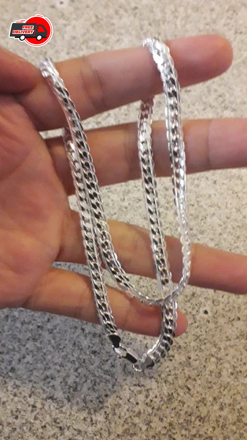 TU PUEDES Cadena De Plata 925 Para Hombre Lucir Elegante Y Atractivo