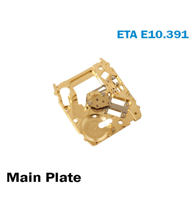 Main Plate For ETA E10.391-For Quartz Movement-Swiss Made-Part No.100