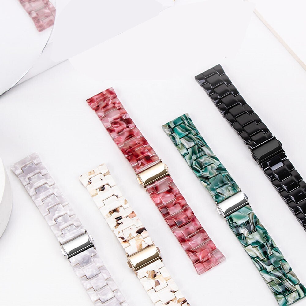Luxury Resin Watch Band Strap for Amazfit Bip 6 5 GTR GTS 4 3 2 2e 47mm Bracelet