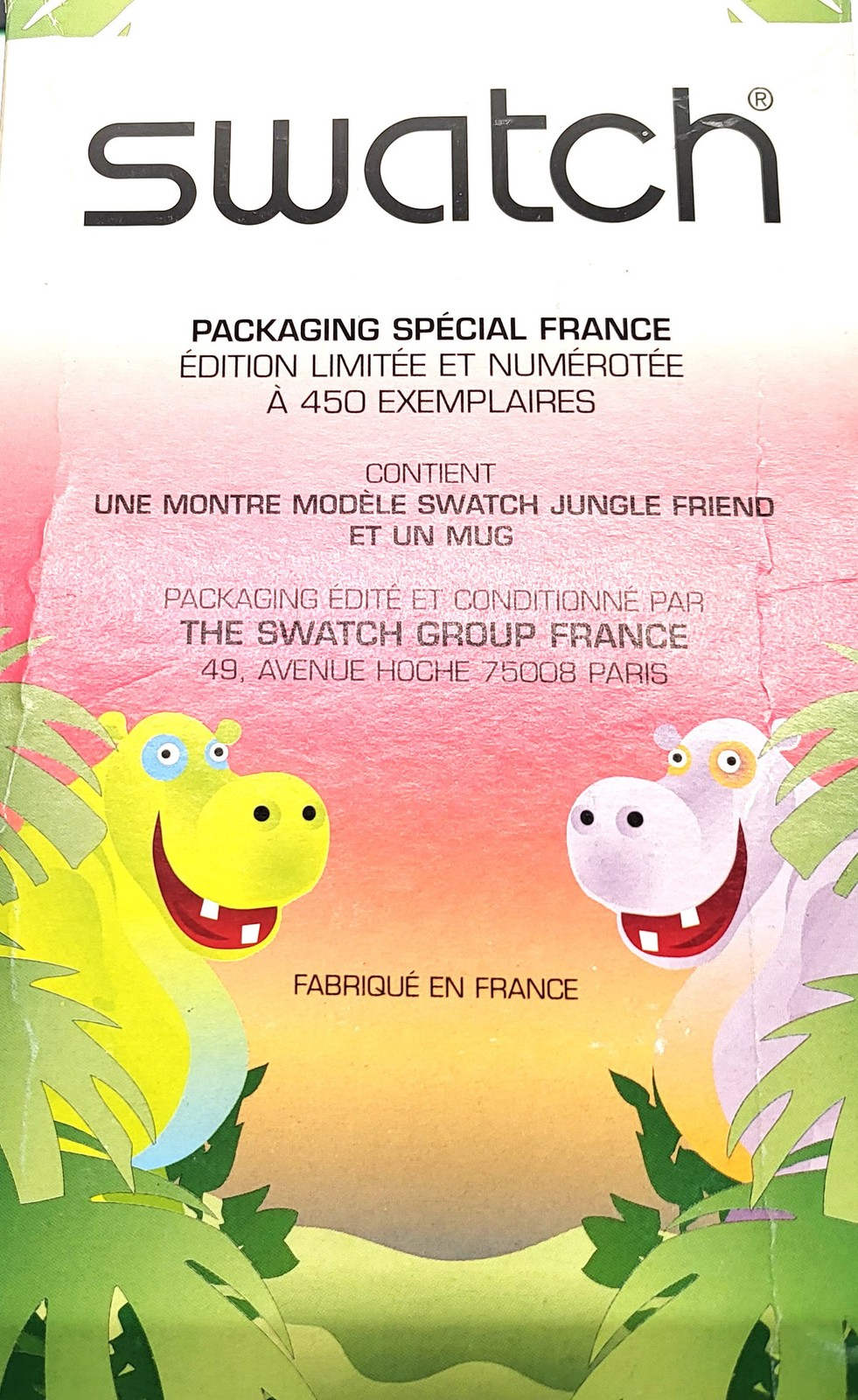 2005-GE154E Jungle Friend Swatch Special – New – Ed. spec. only France 174/450