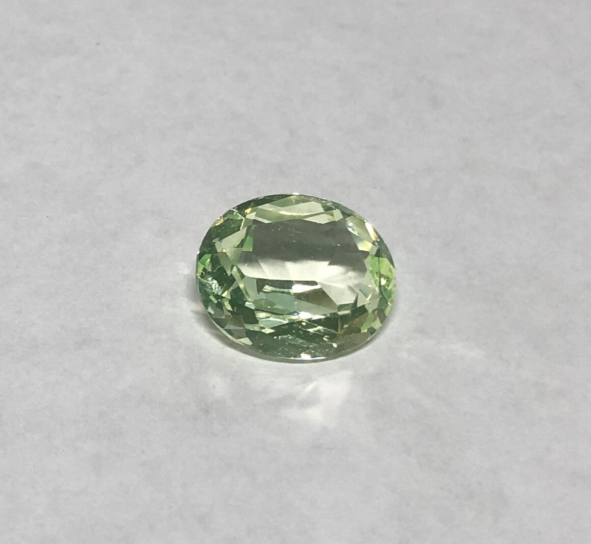 Synthetic Lab Created Spinel Peridot 14mm x 12mm Oval Loose Stone
