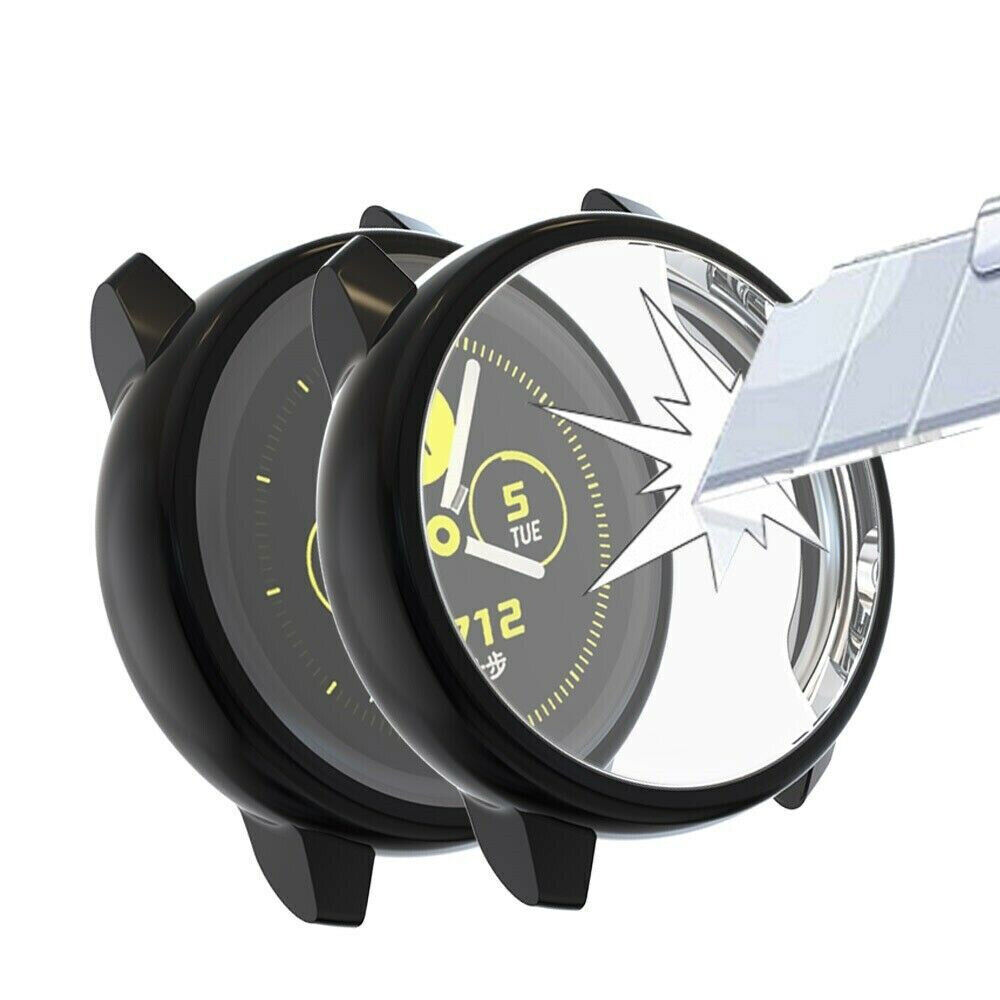 For Samsung Galaxy Watch Active2 40mm 44mm Silicone Watch band Strap Case Cover