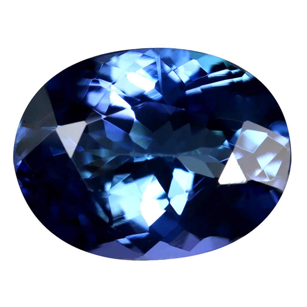 2.02 ct Fabulous Oval (9.26 x 7.21 mm) Tanzania Bluish Violet Tanzanite Gemstone