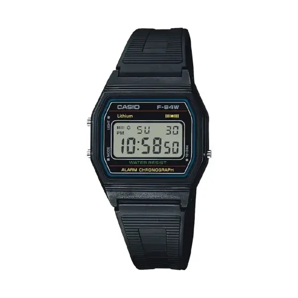 Casio F-84W-1QJH Black Light Men’s Standard Digital Wristwatch from Japan　New