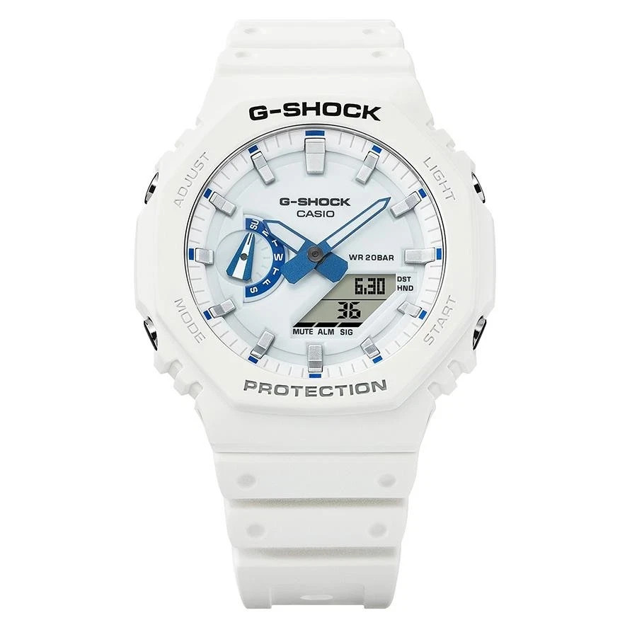 CASIO G-SHOCK GA-2100HDS-7AJF HIDDEN GLOW Analog Digital Watch White 45.4mm