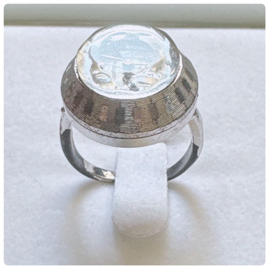 SEIKO Ring Watch, Manual Winding, 17 Jewels, Silver Color