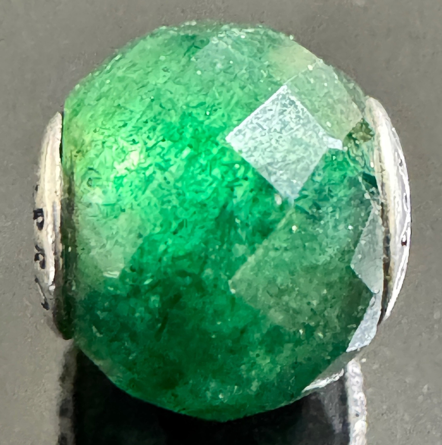 Pandora ESSENCE Collection PROSPERITY Faceted Green Aventurine 796001AVG