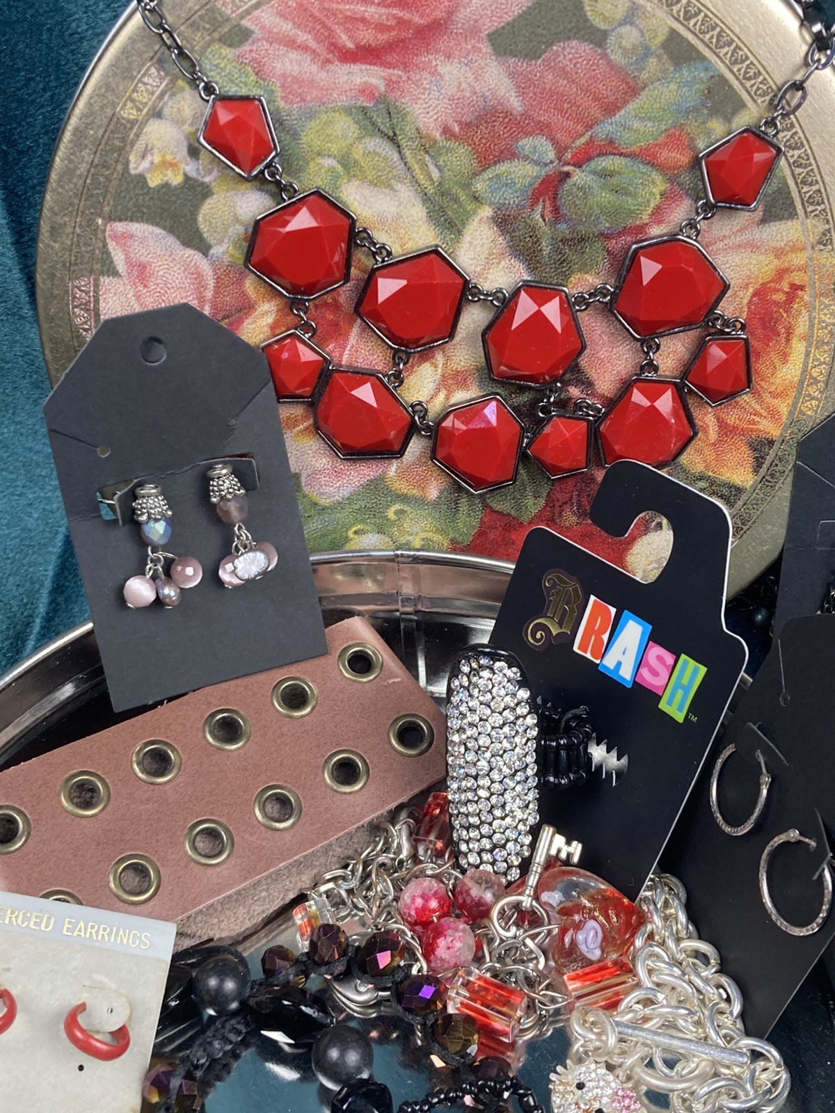 20 Lot Gothic Inspired Costume Jewelry Romance Goth Earring Emo Box Included