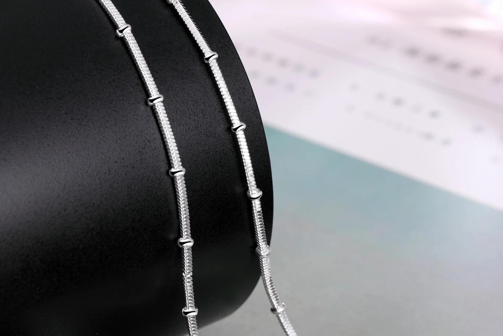 55cm 925 Sterling Silver Snake Chain Necklace for Charms Women Men Gift